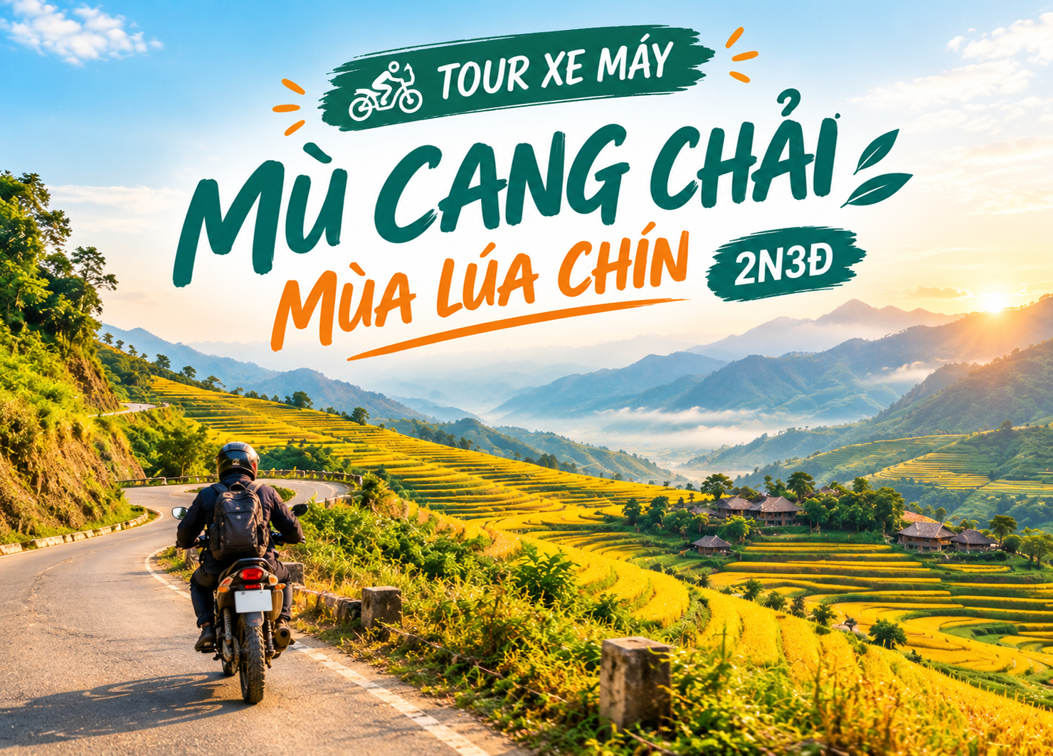 Tour xe máy Mù Cang Chải Mùa Lúa Chín 2N3Đ Từ HN Tour xe máy Mù Cang Chải Mùa Lúa Chín 2N3Đ Từ HN